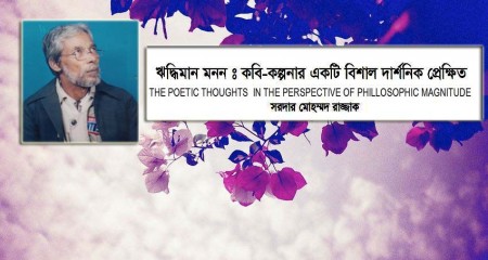 ঋদ্ধিমান মননঃ  কবি-কল্পনার  একটি বিশাল  দার্শনিক প্রেক্ষিত - সরদার মোহম্মদ রাজ্জাক